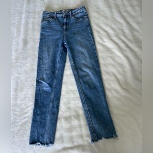 PAIGE Women's Sarah Slim Crop Jeans in Blue